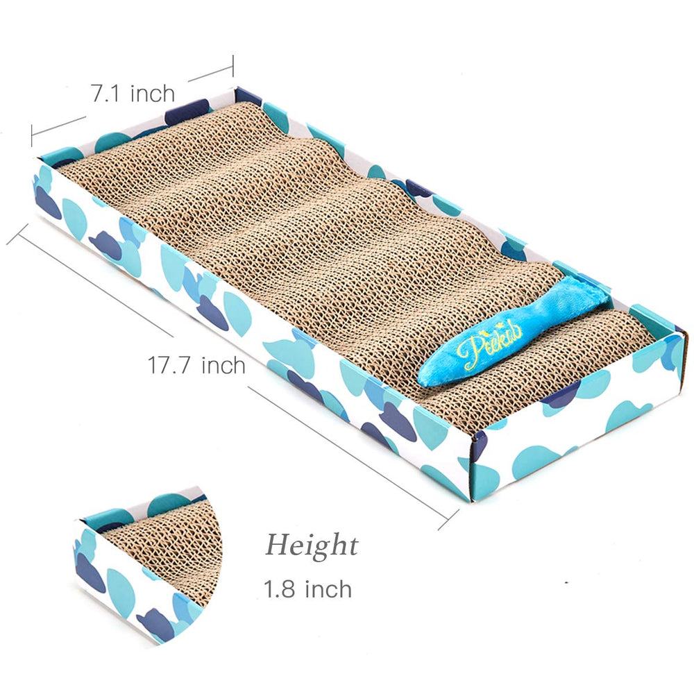 Peekab cat-scratcher-cardboard-easy-clean — separable frame for quick tidying.