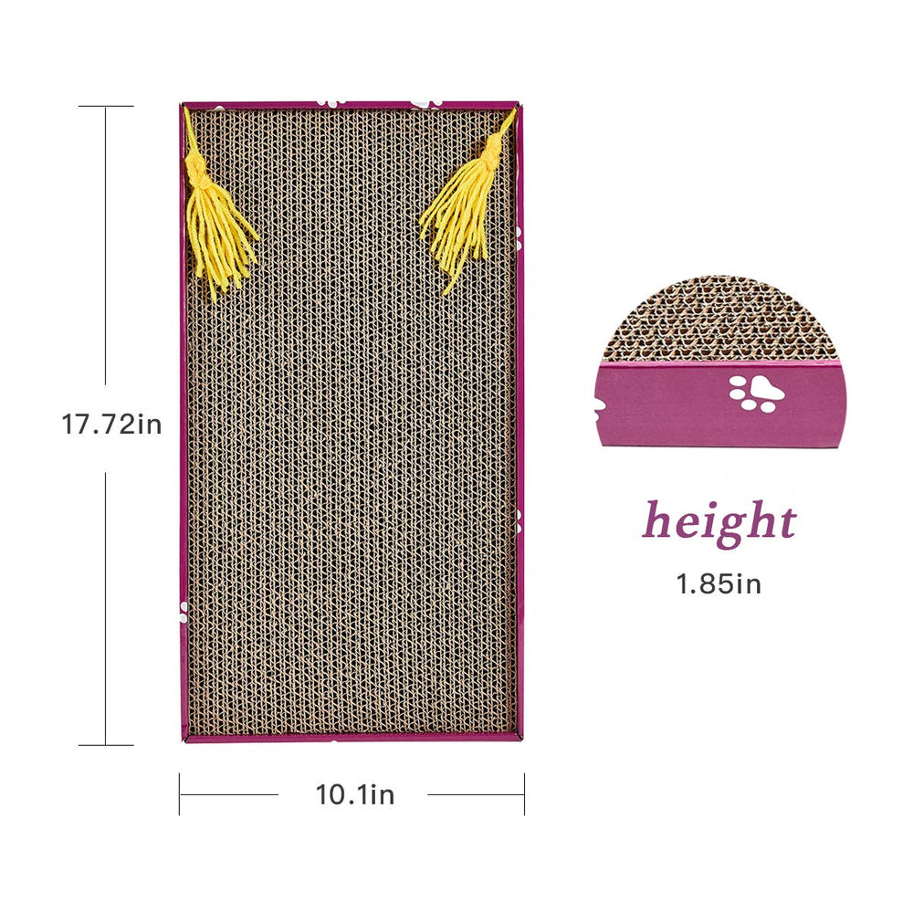PEEKAB cat-scratcher-wide-tassel feature adds visual appeal for pets.