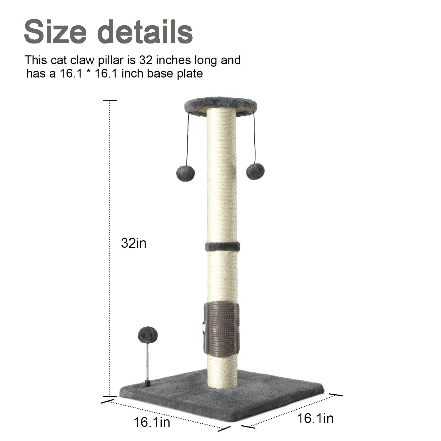 PEEKAB heavy MDF base with plush top for stability