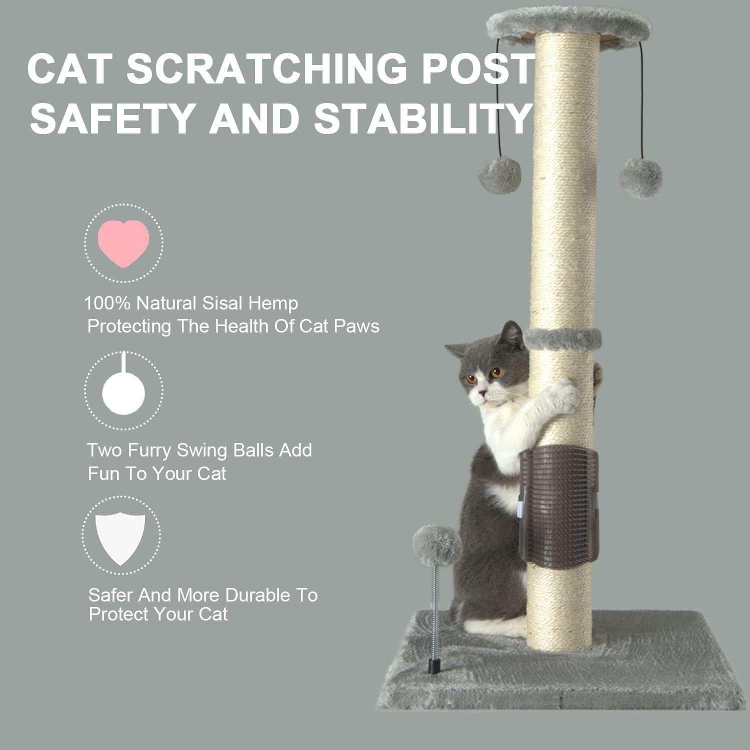 PEEKAB eco-friendly materials ensure safe indoor scratching