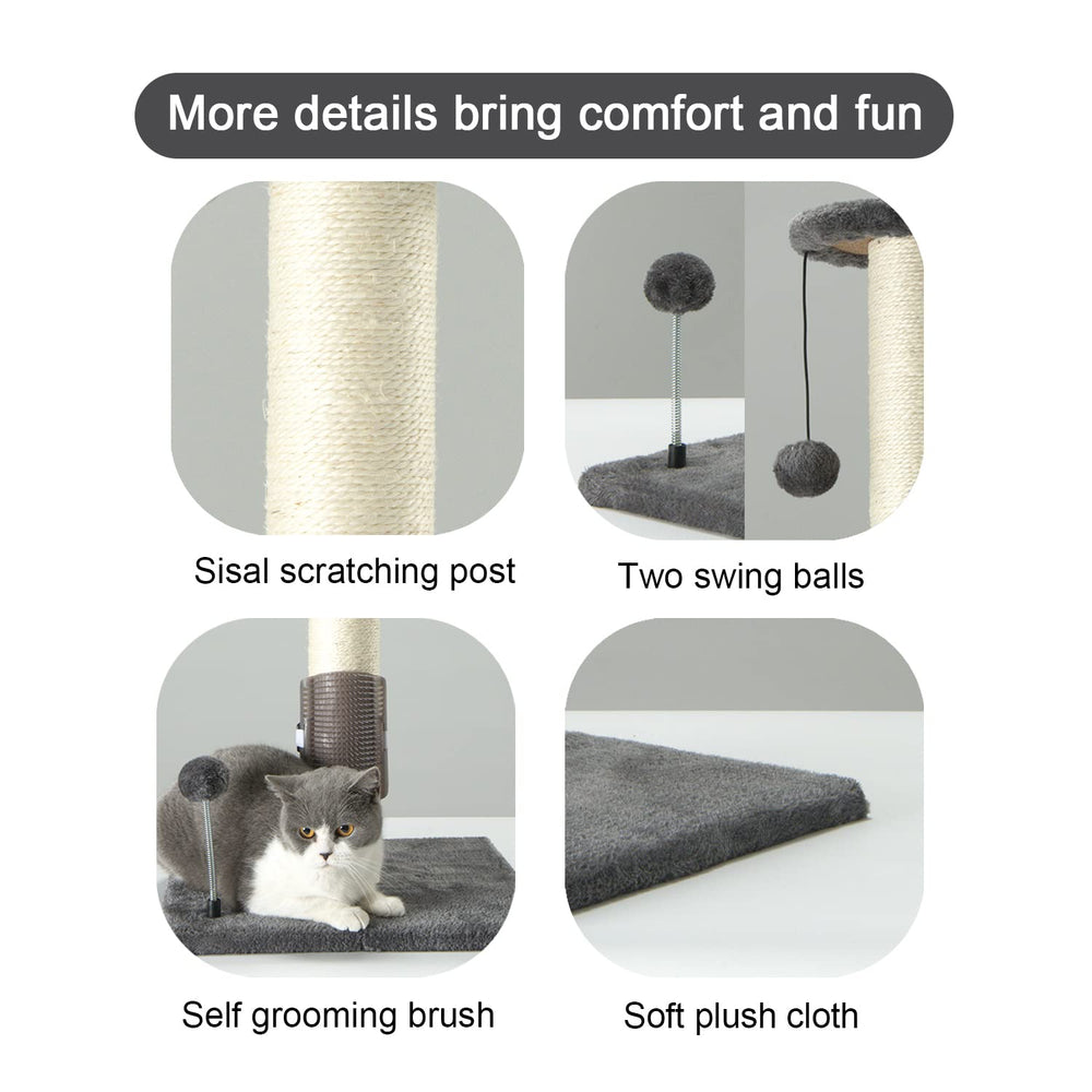 PEEKAB vertical post with hanging ball for interactive play