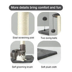 PEEKAB vertical post with hanging ball for interactive play