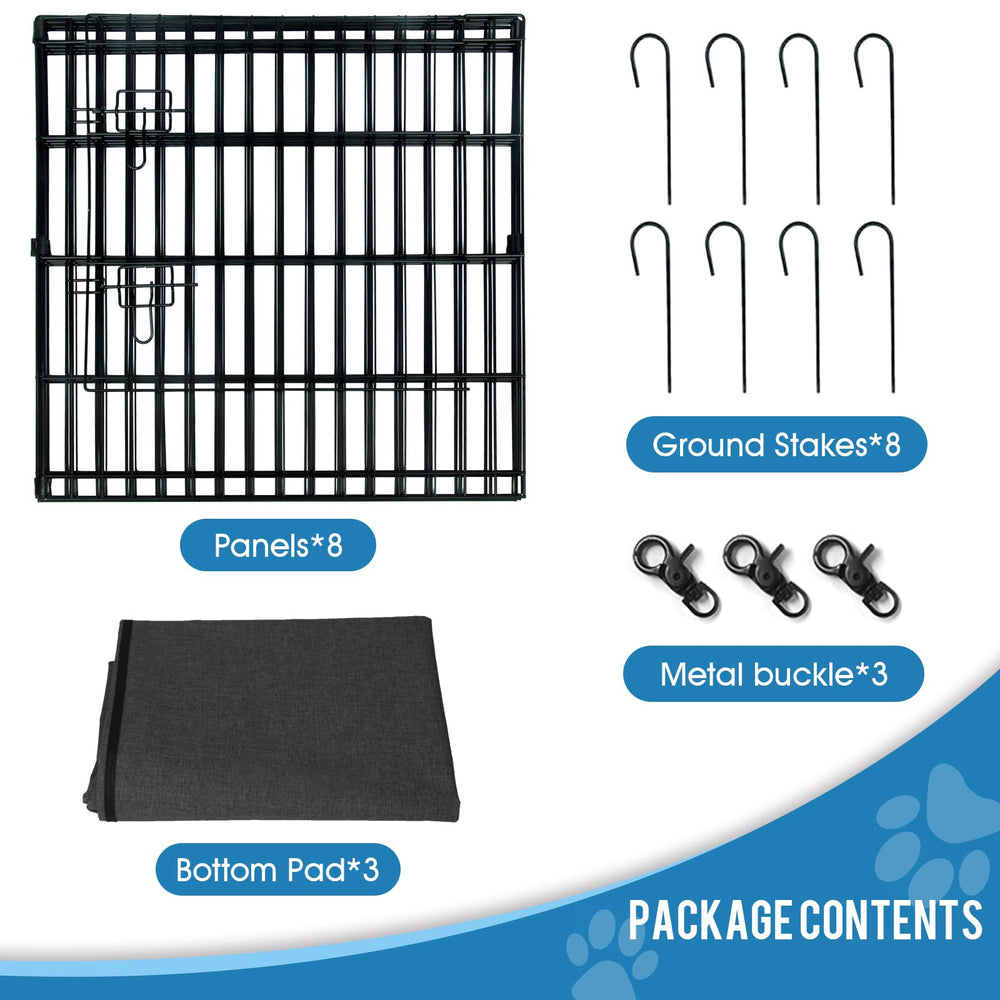 Peekaboo dog pen top cover off shows breathable access design.