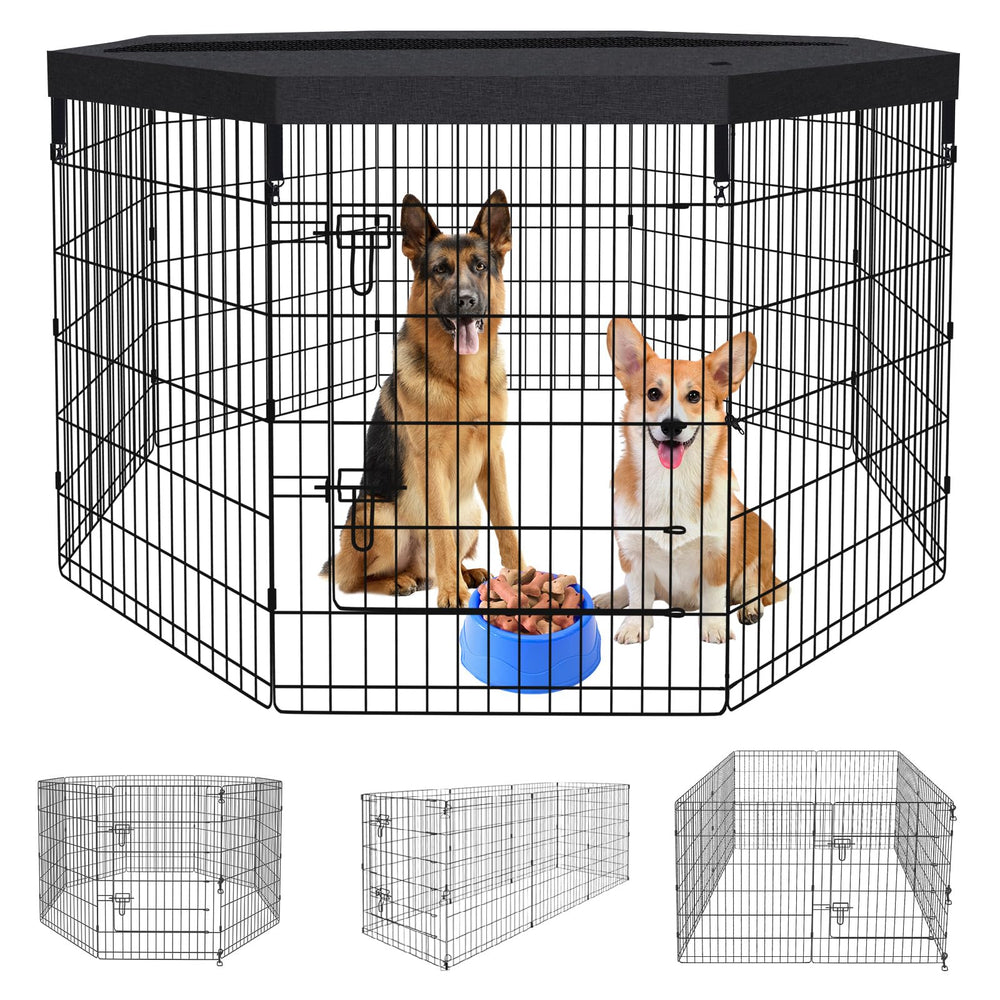 Peekaboo Pet Playpen foldable eight-panel setup for flexible indoor or outdoor layouts