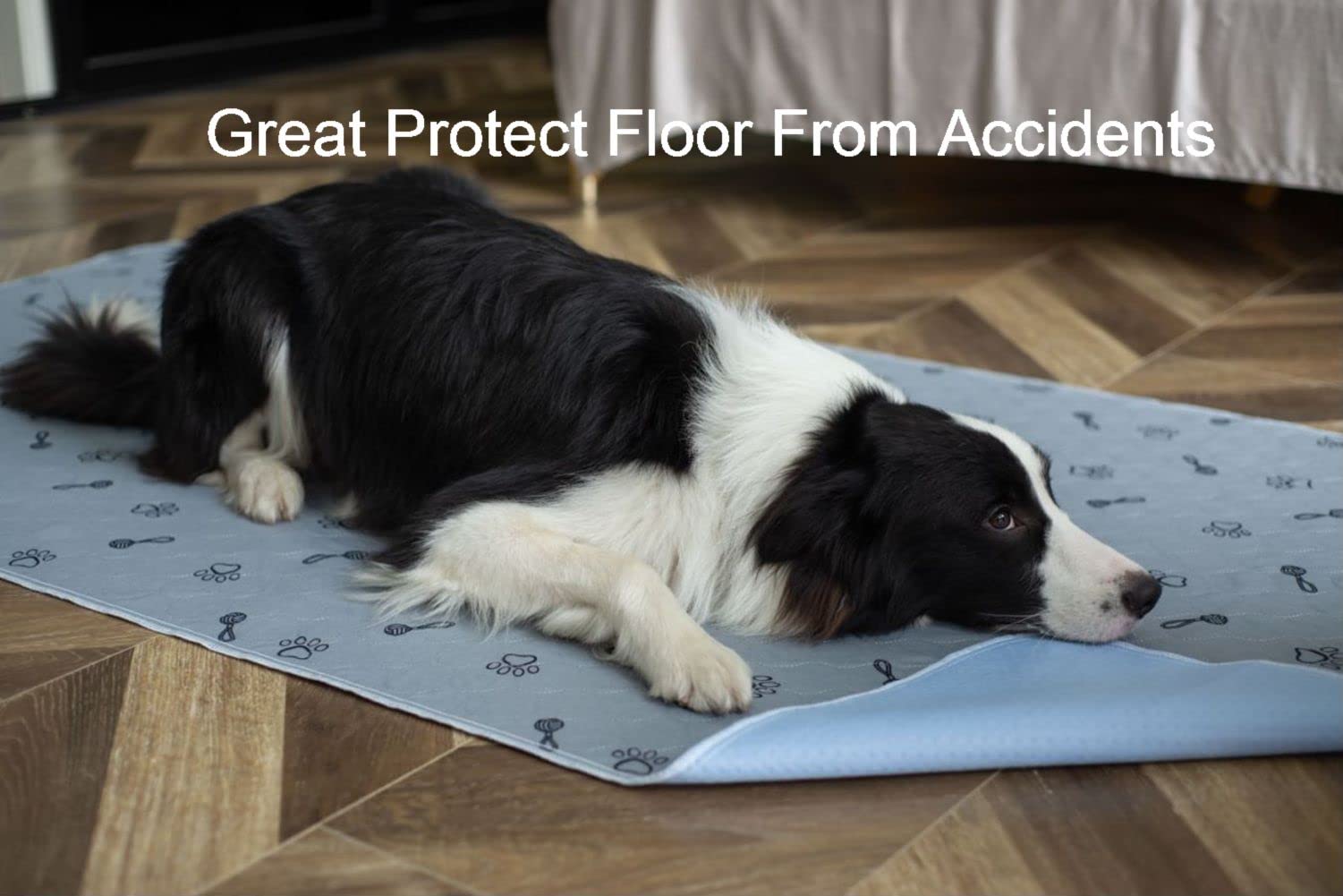 Peepeego foldable pet rug doubles as bed cover and crate mat