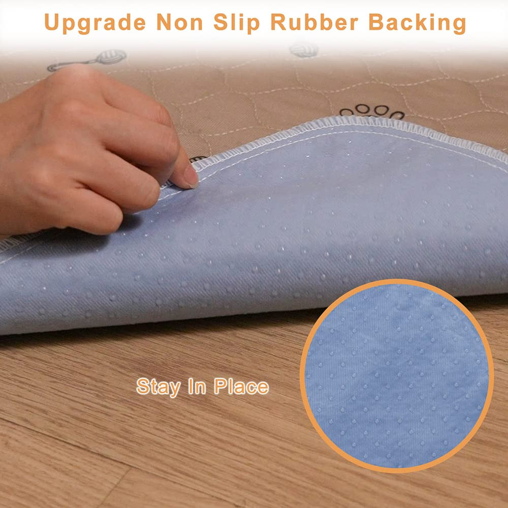 Peepeego non-slip backing keeps pads in place during active dogs