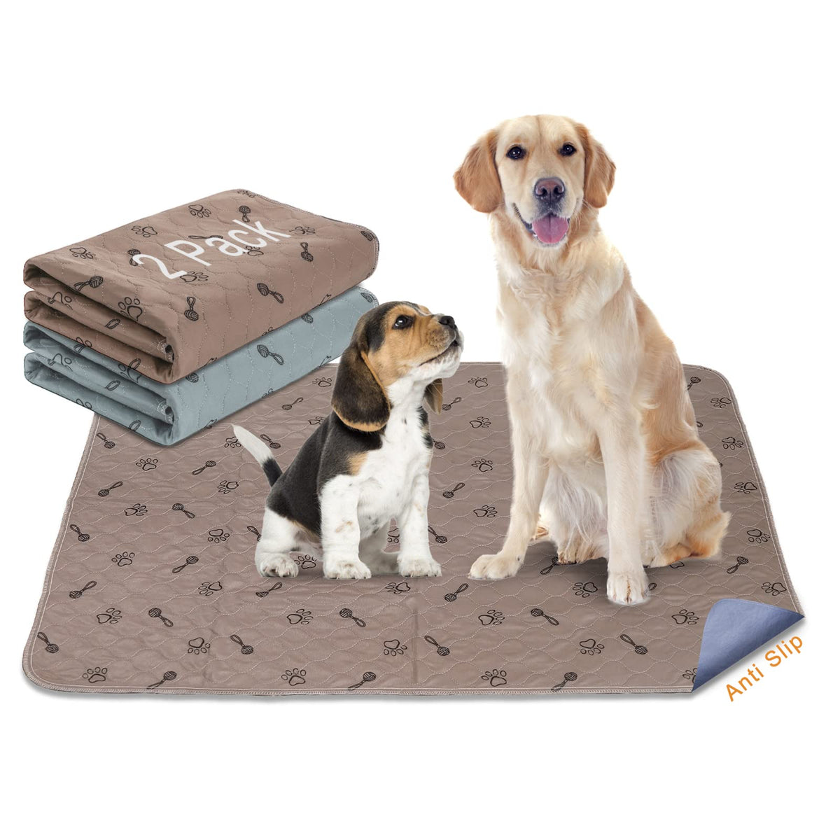 Peepeego 2-pack 36x36 pads in package, ready for training and protection.