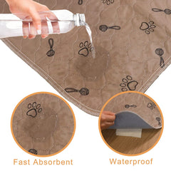 Peepeego 36x36 pads in use, catching leaks to protect floors.