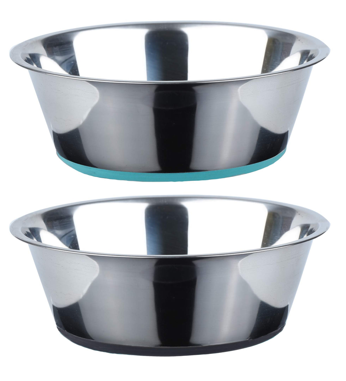 PEGGY11 deep stainless steel anti-slip dog bowl keeps meals in place.
