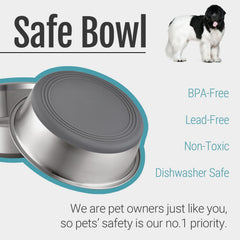 Peggy11 nonslip dog bowl dishwasher-safe for quick cleanup after meals.