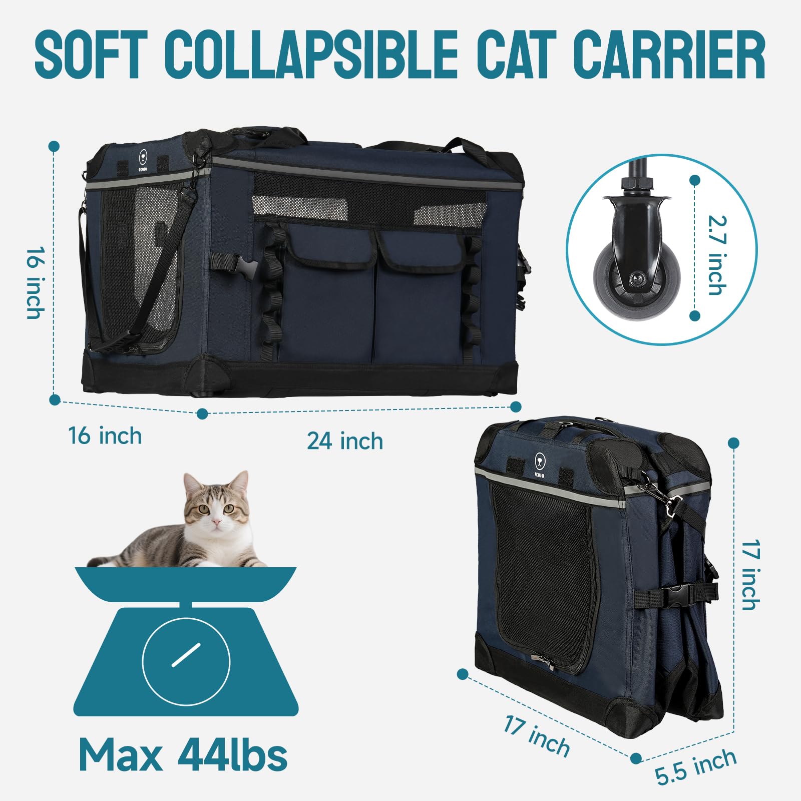 PEGIC 3-in-1 carry options support hands-free and on-the-go transport.