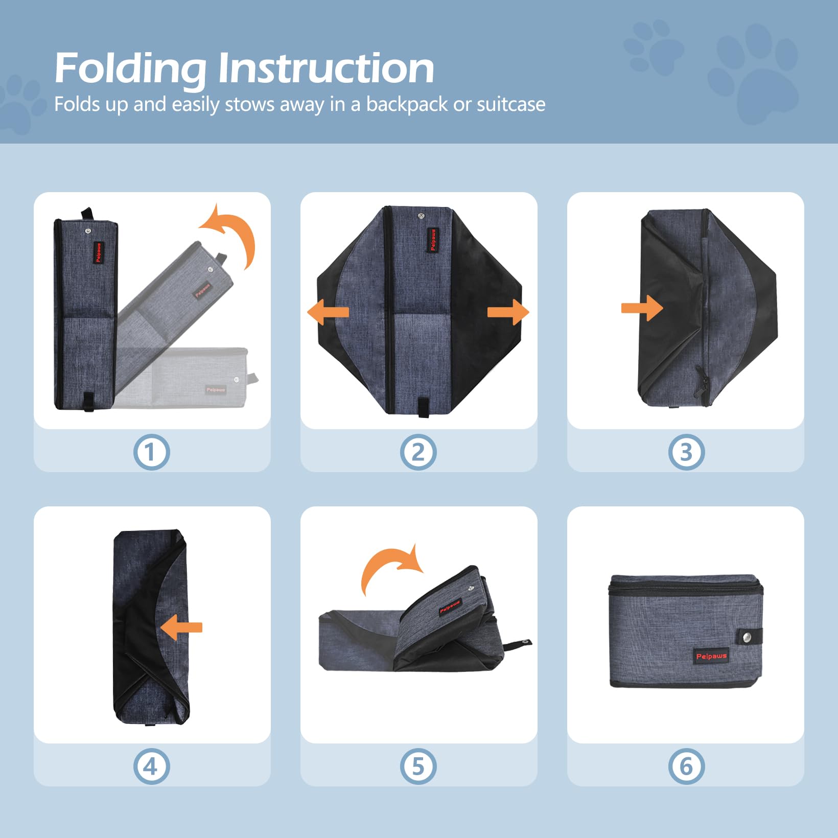 Includes collapsible dish, scoop, and bags for on-the-go use.