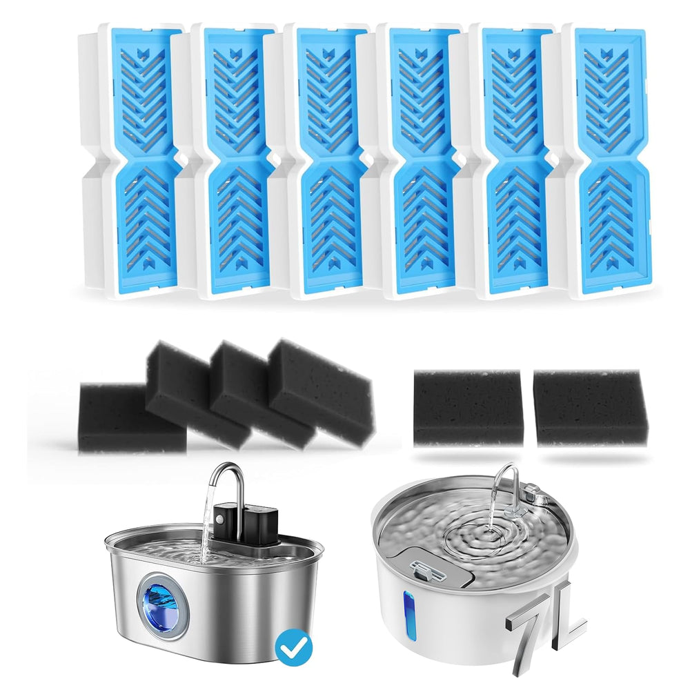 PEKTACO replacement filter with pre-filter sponge reduces impurities.