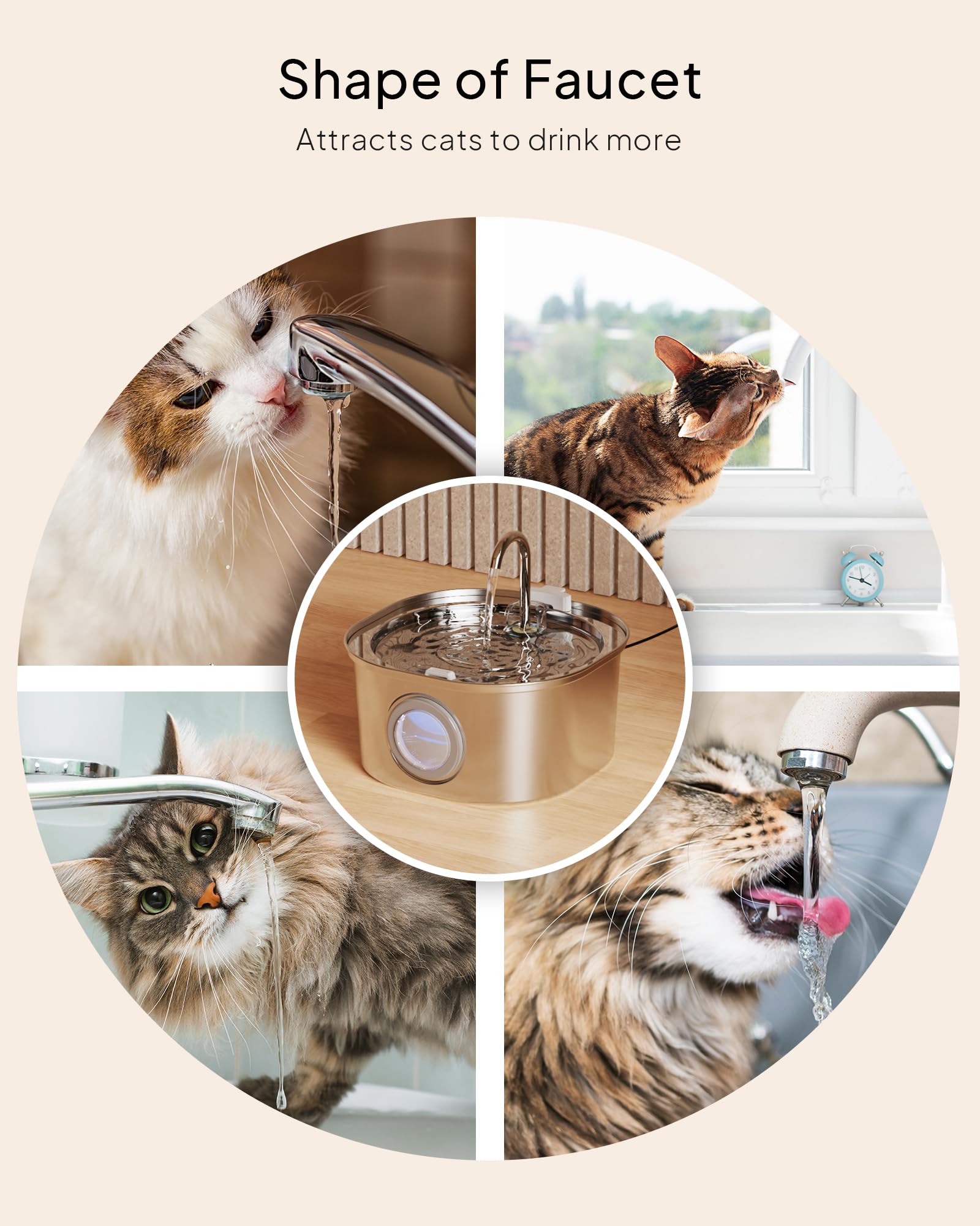 PEKTACO 3.2L capacity suits multi-pet homes with easy refills.