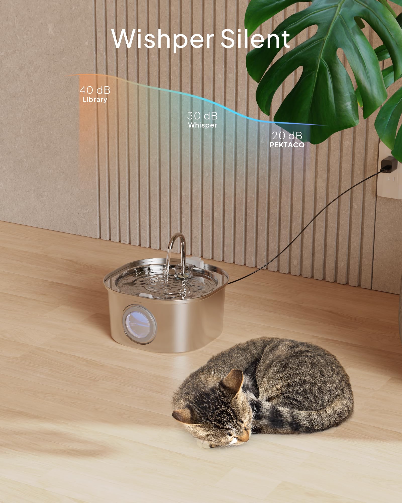 PEKTACO triple layer filtration removes debris and odors for fresher water
