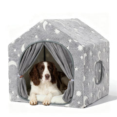 Pelemee indoor dog house frame provides sturdy structure and easy setup for small to medium dogs.