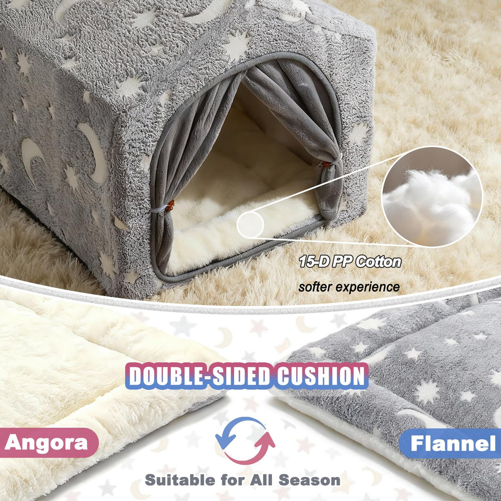 Pelemee washable cushion dog bed offers year-round comfort and easy cleaning.