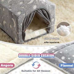 Pelemee washable cushion dog bed offers year-round comfort and easy cleaning.