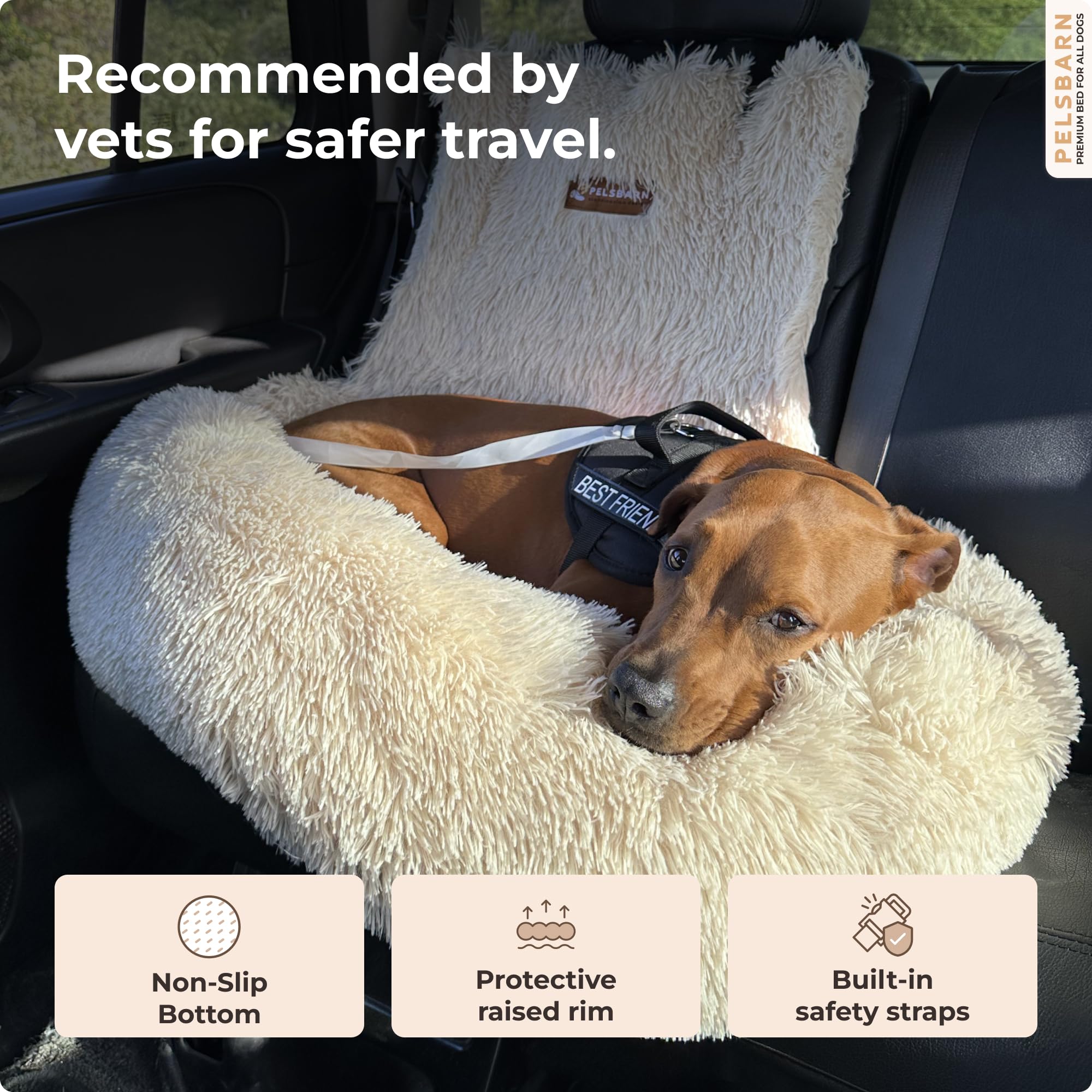 Pelsbarn CertiPUR-US foam bolsters support head and neck comfort