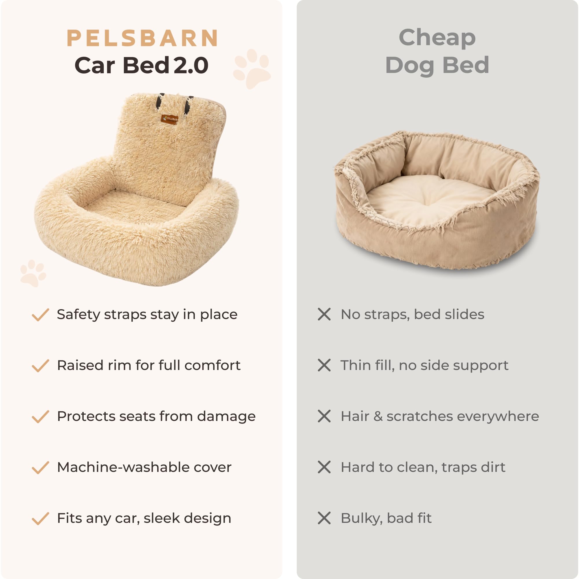 Pelsbarn pet travel accessory supports dogs safely, not for children
