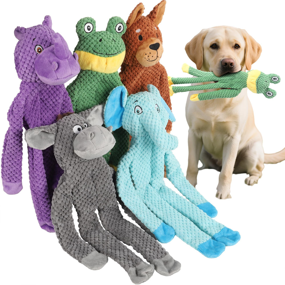 PELTEFLU dog squeak toy bone designed for durable teething sessions.