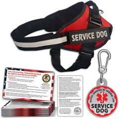 Pelto service dog vest with reflective harness for safety and visibility.
