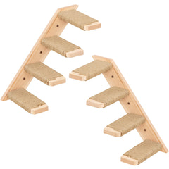 PELUMOZ cat climbing stair shelf left view supports climbing and lounging