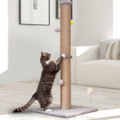 PEL UOMOZ Tall Cat Scratching Post 36-inch for durable furniture protection.