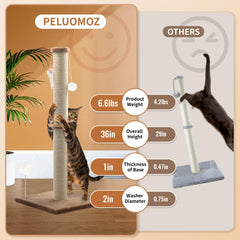 PEL UOMOZ 15x15-inch wooden base provides stable support