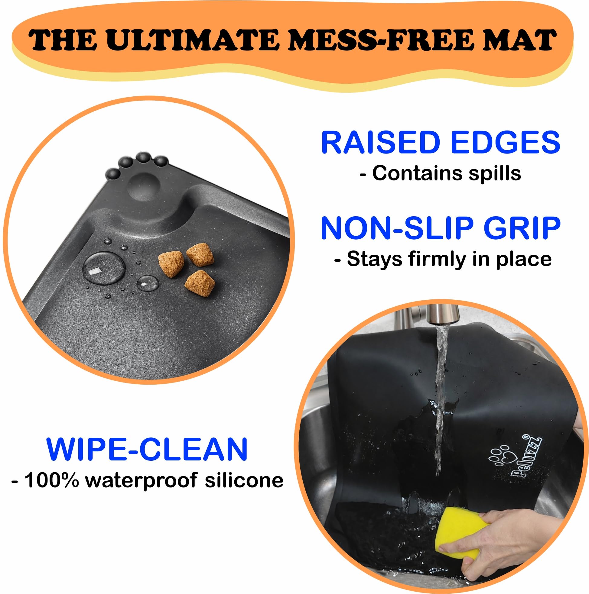 Peluzz 15-degree tilt aids comfortable eating and posture