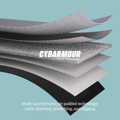 Pelzin Cybarmour bed zipper detail highlights hidden YKK zippers
