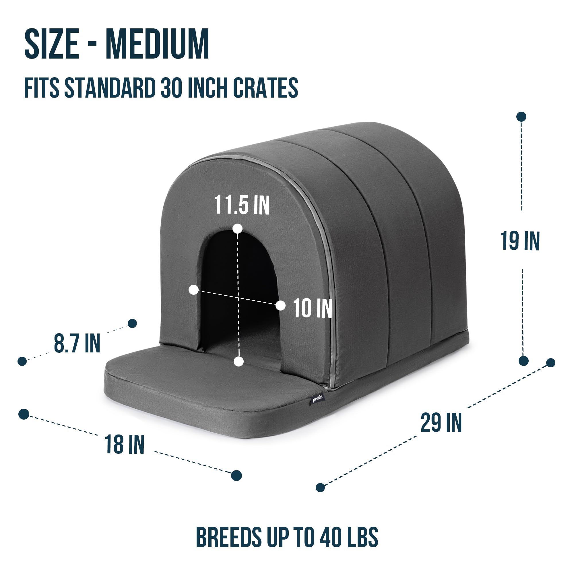 PELZIN DWR-coated outer fabric shields against rain and dirt.