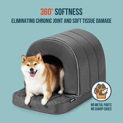 PELZIN egg-crate foam offers comfortable, supportive lounging.