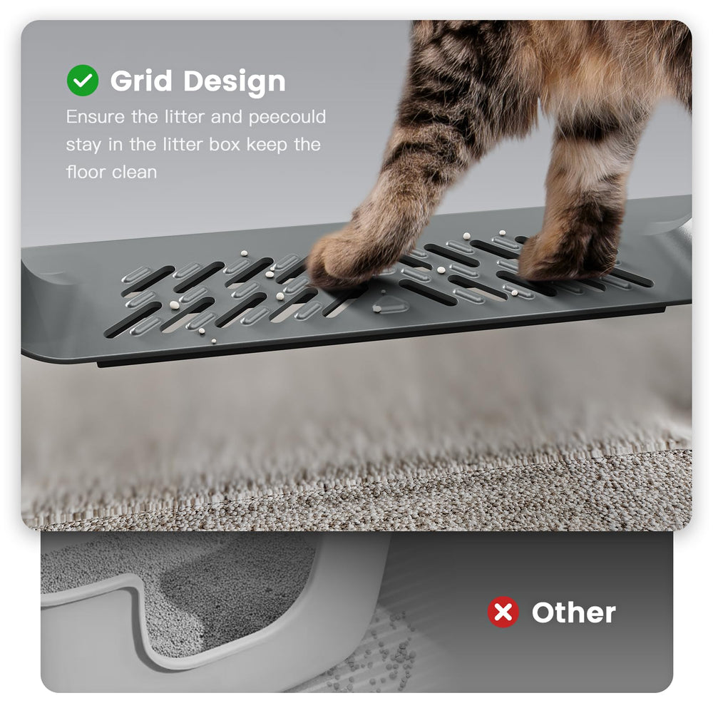 Pematar sturdy litter box features durable metal construction for long life.