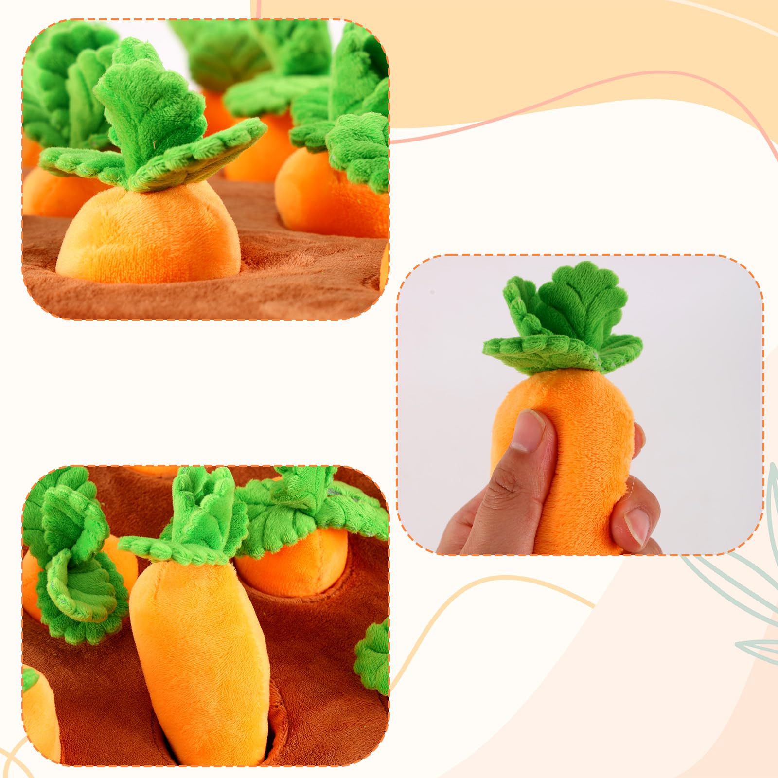 Penitue carrot dog toy puzzle in action supports curious minds through guided problem solving.