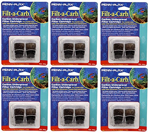 Penn-Plax Filt-A-Carb unit for multi-pore and undergravel E-filters enhances filtration and water clarity