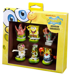 Penn-Plax SpongeBob mini ornament in tank adds playful Bikini Bottom decor.