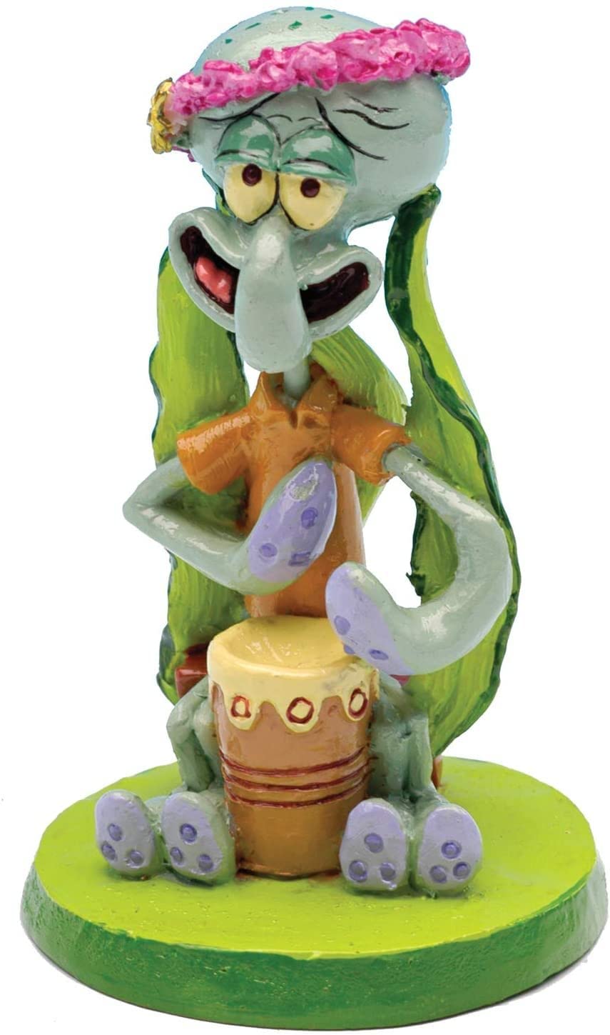 Penn-Plax Squidward ornament creates underwater scene in tank