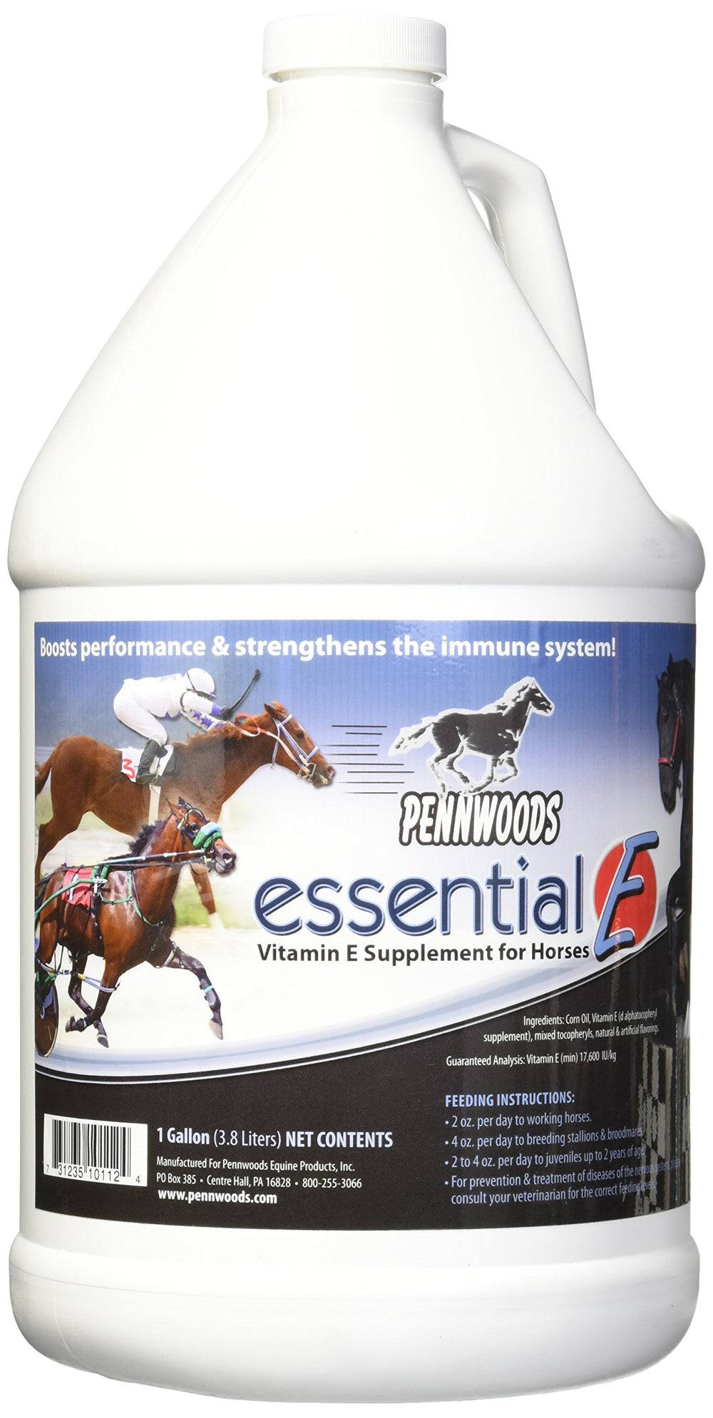 Pennwoods Essential E liquid being poured into feed for easy dosing.