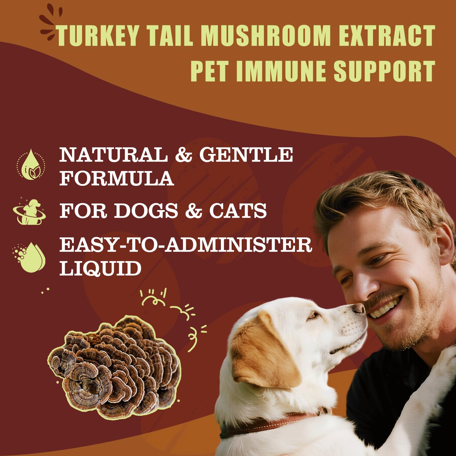 Penoran Turkey Tail Drops dropper showing precise measurement for accurate dosing
