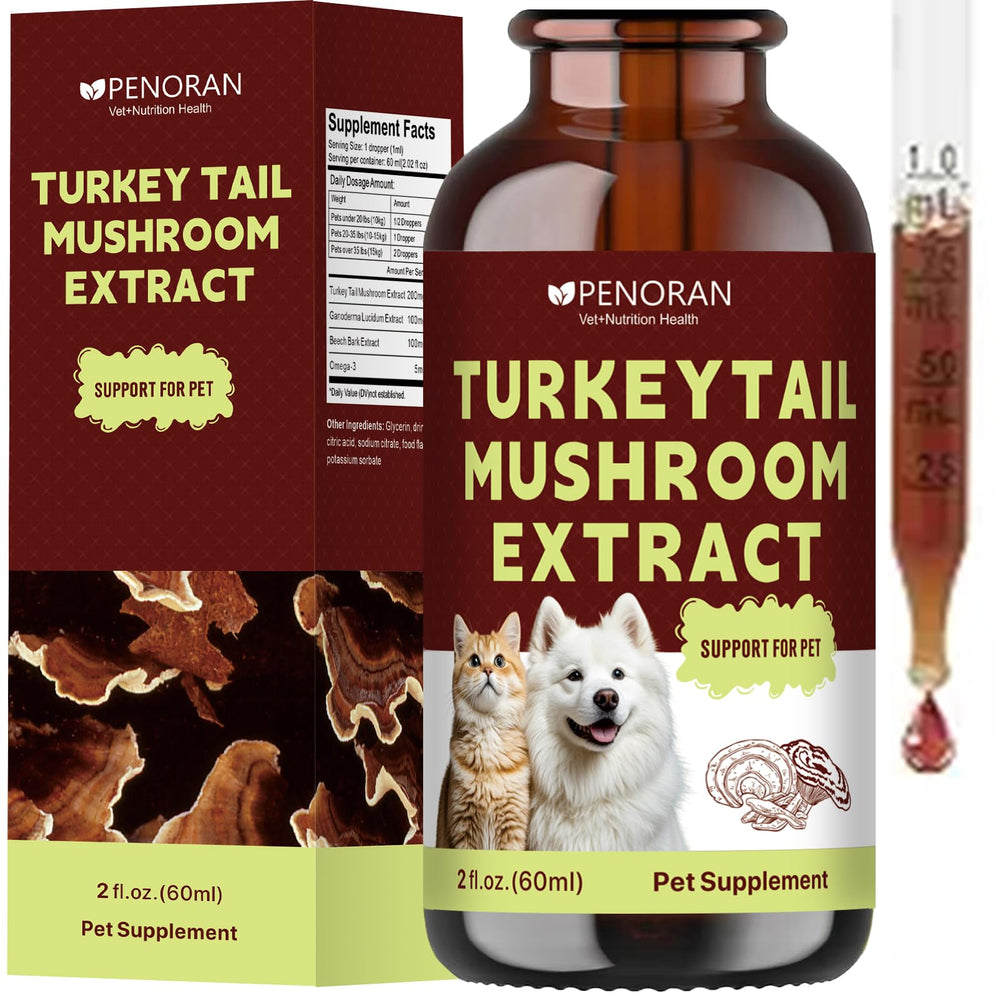 Penoran Turkey Tail Drops fridge storage notice for freshness