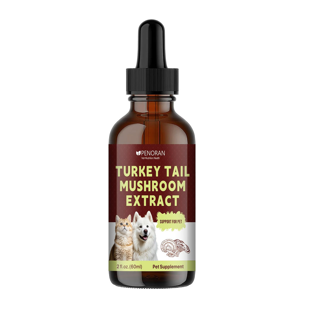 Penoran Turkey Tail Drops ideal for senior and low-energy pets