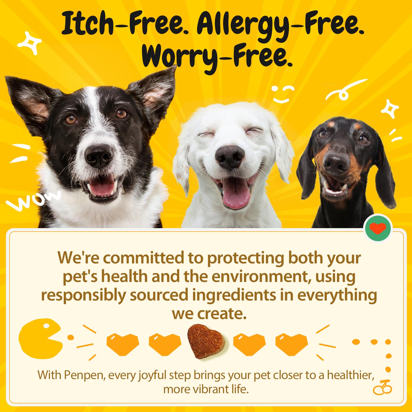 PENPEN immune support formula helps resilient skin and seasonal wellness for dogs.