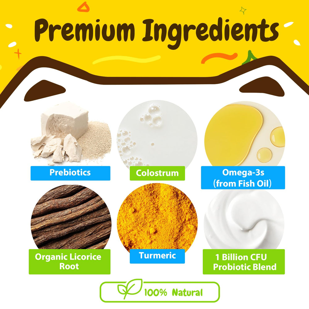 PENPEN chews highlight turmeric and ginger roots for comfort after meals.