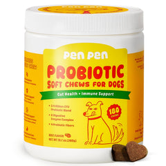 PENPEN Probiotics for Dogs beef soft chews, tasty gut support for daily use.