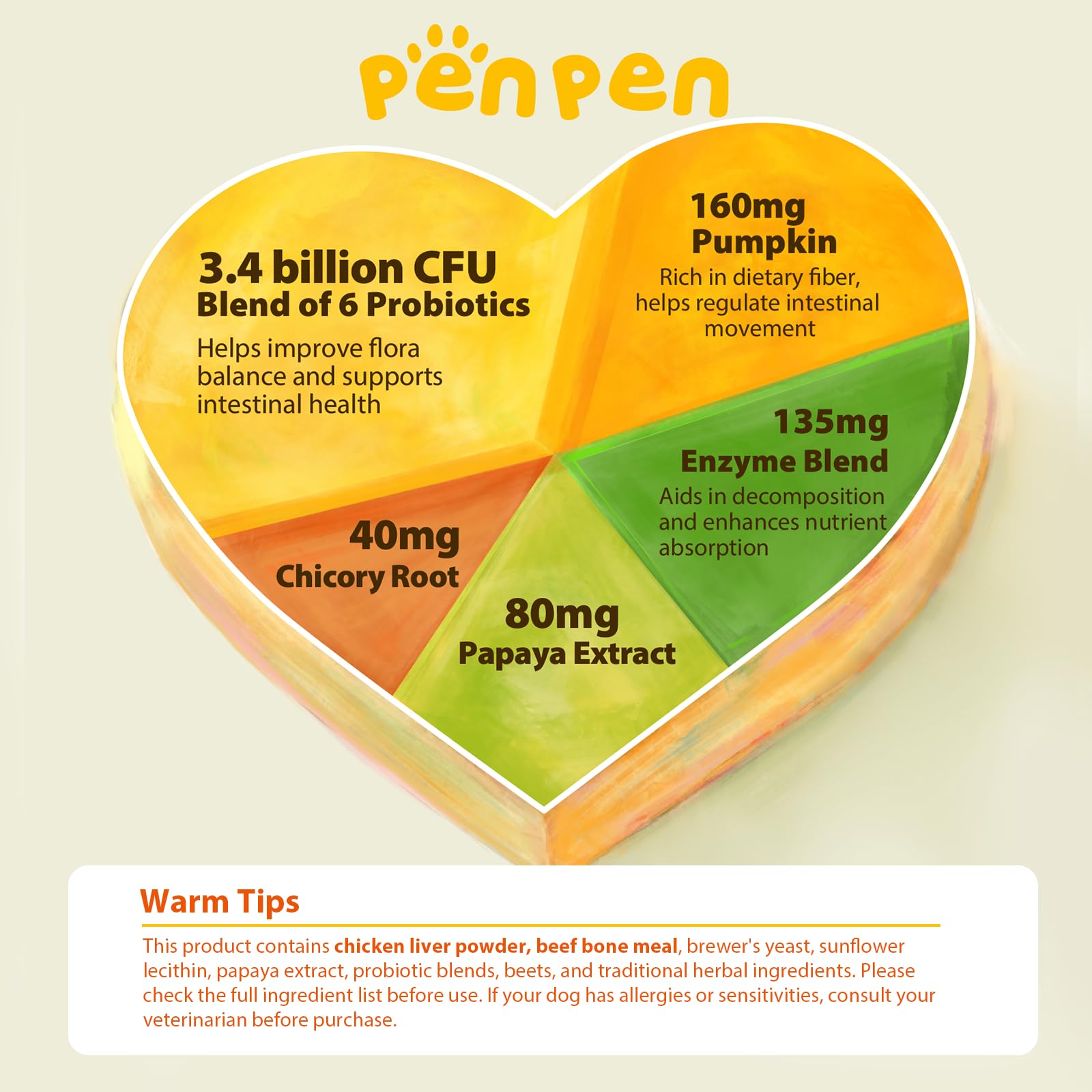 PENPEN Probiotics for Dogs immune boost highlight for canine wellness.