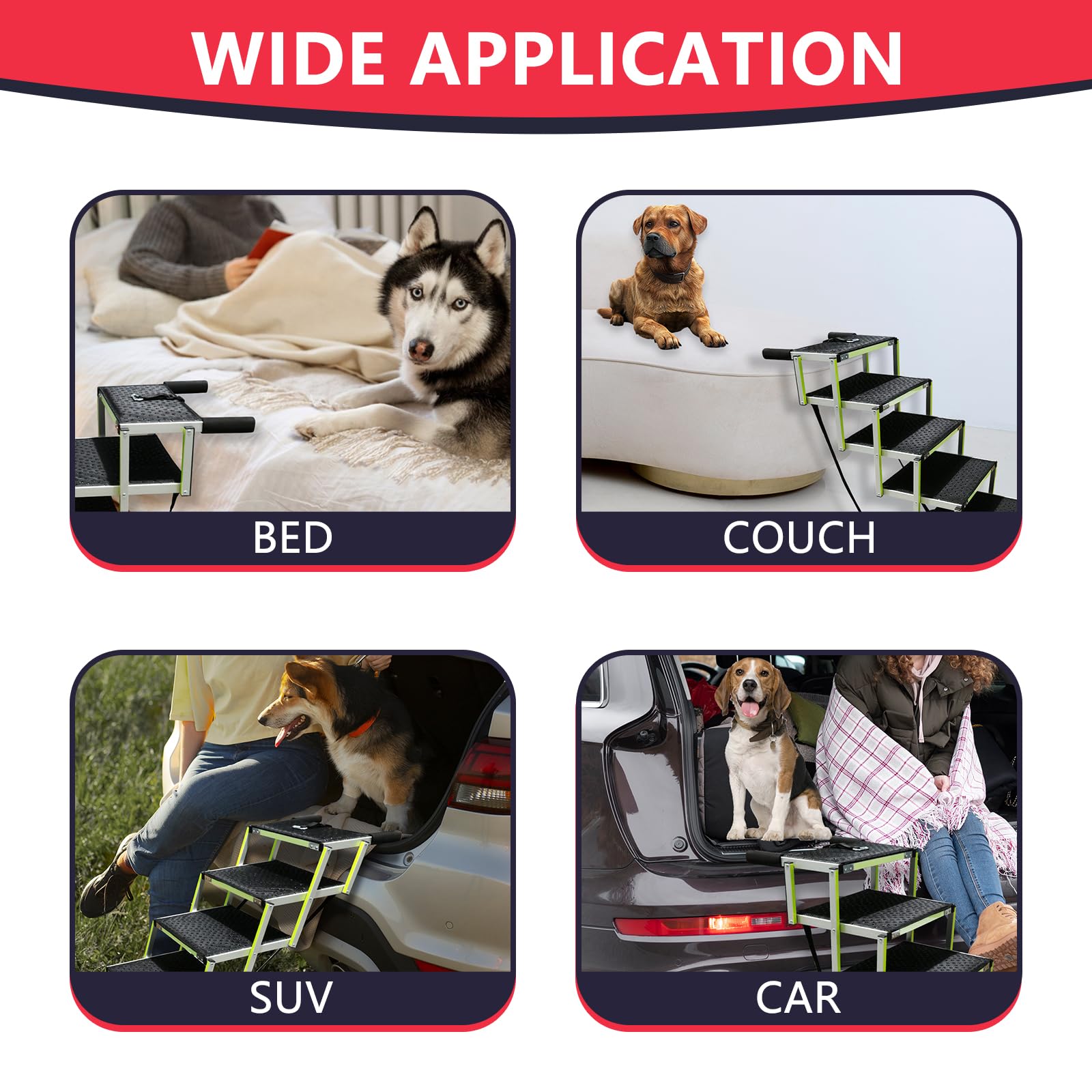 PENSUN easy-setup stairs require no installation for quick use.
