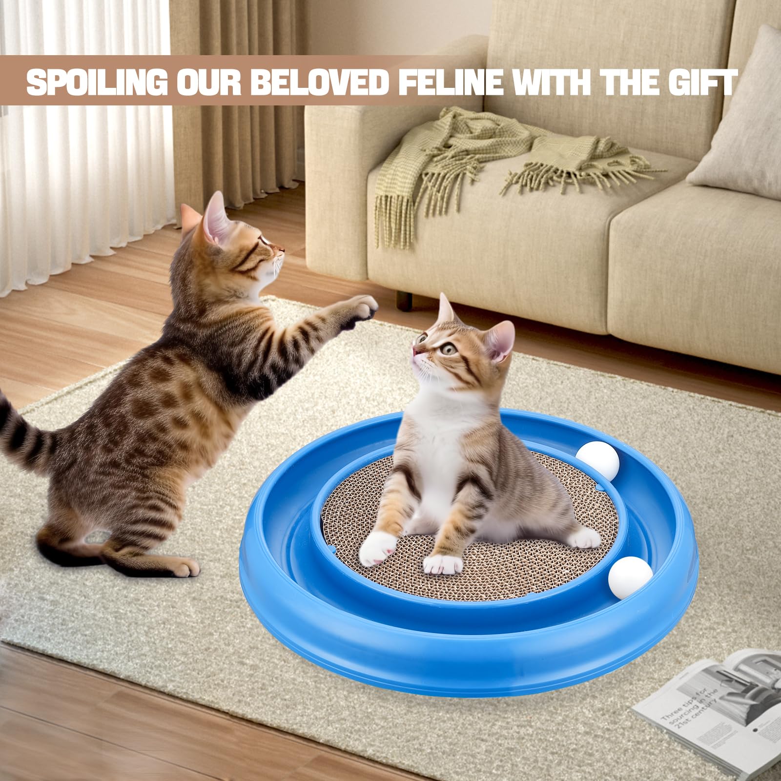 Peomliee furniture protector blue demonstrates furniture-safe design