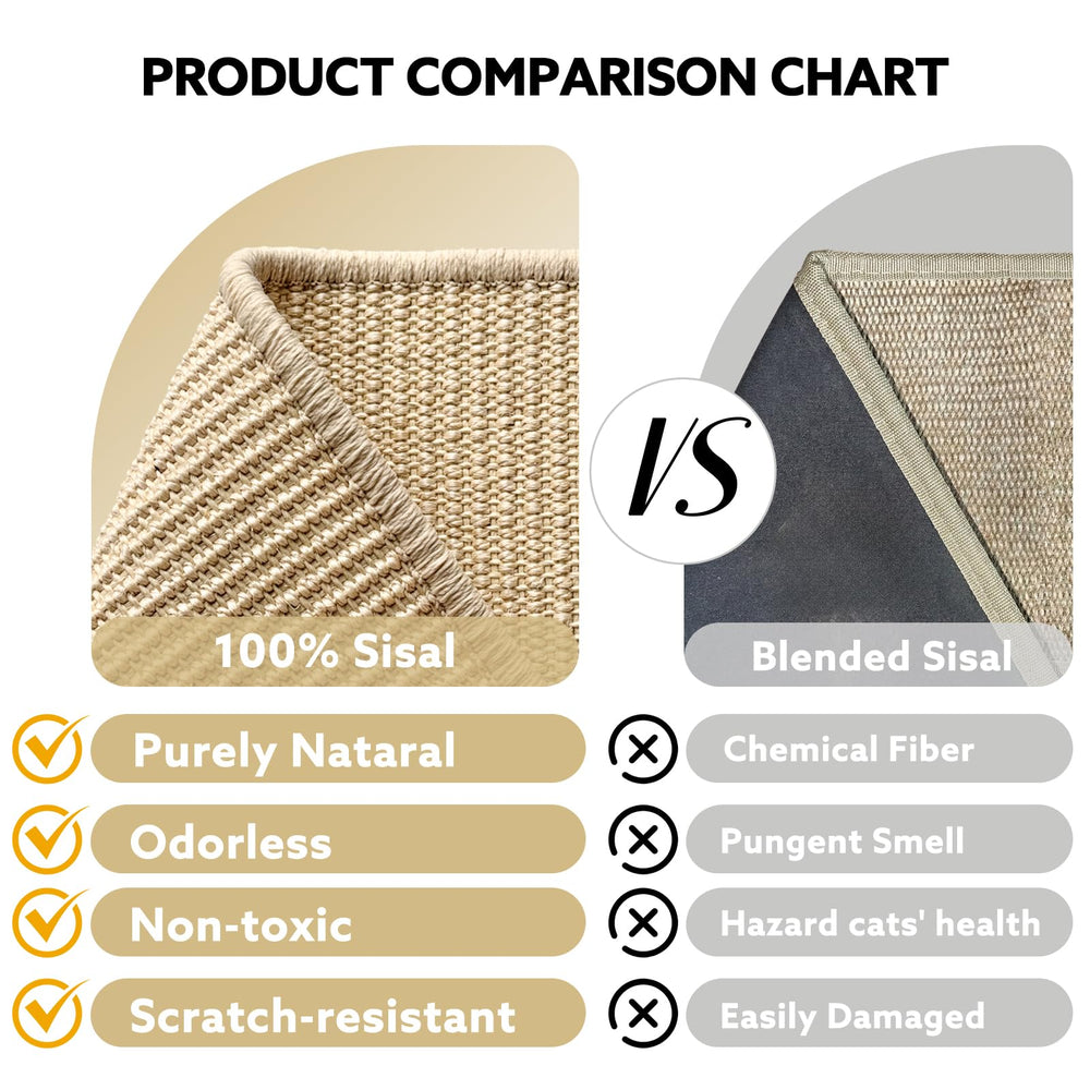 Peoviue Sisal Cat Scratcher Ball-Track Balls: built-in motion to spark hunting instincts.