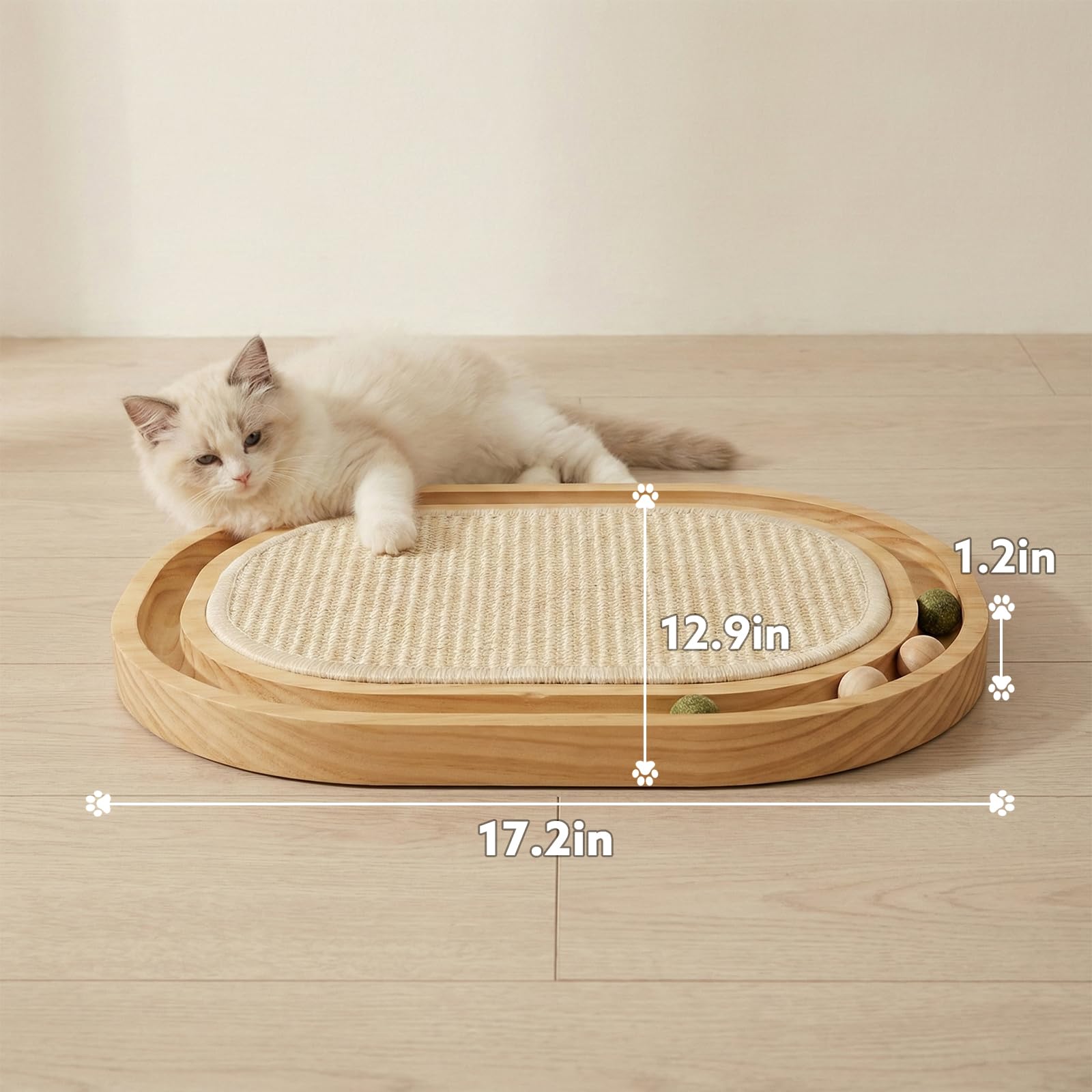 Peoviue Sisal Cat Scratcher Kitten-Play ready for kittens.